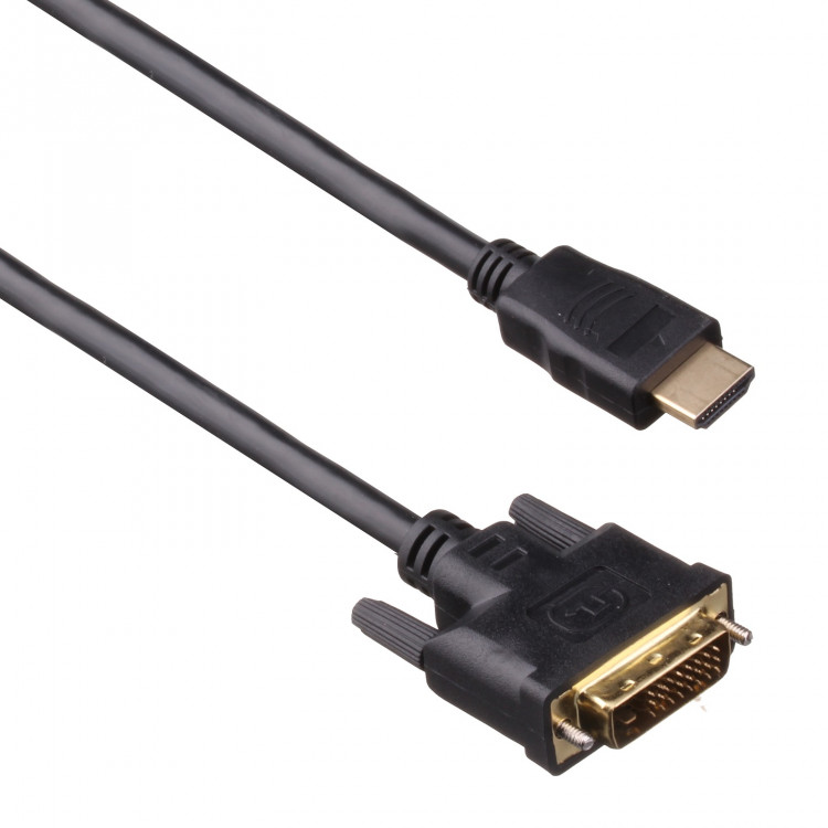 Кабель HDMI --> DVI-D (19M-25M, 1.8м, 2 фильтра)  Exegate [EX191101RUS]