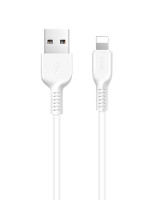 Кабель USB-A 2.0 --> Apple Lightning 8pin (3.0м, 2.4A) hoco X20 White