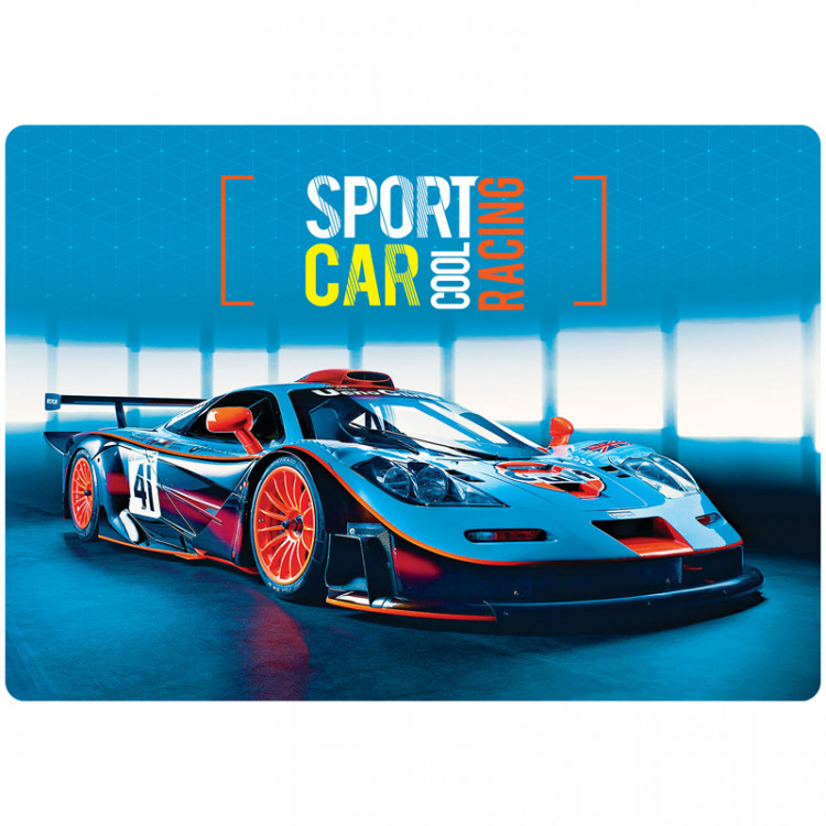 Настольное покрытие для письма и творчества 28.3x19.7см ArtSpace "Sport car" [ПП_25692]
