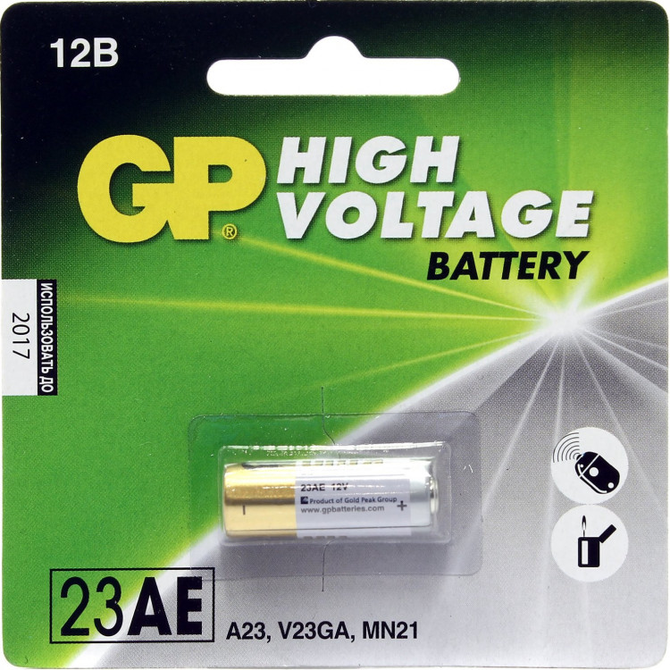 Батарейка  [ 23A ] (12V, щелочная)  GP "Super Alkaline" [23AF]