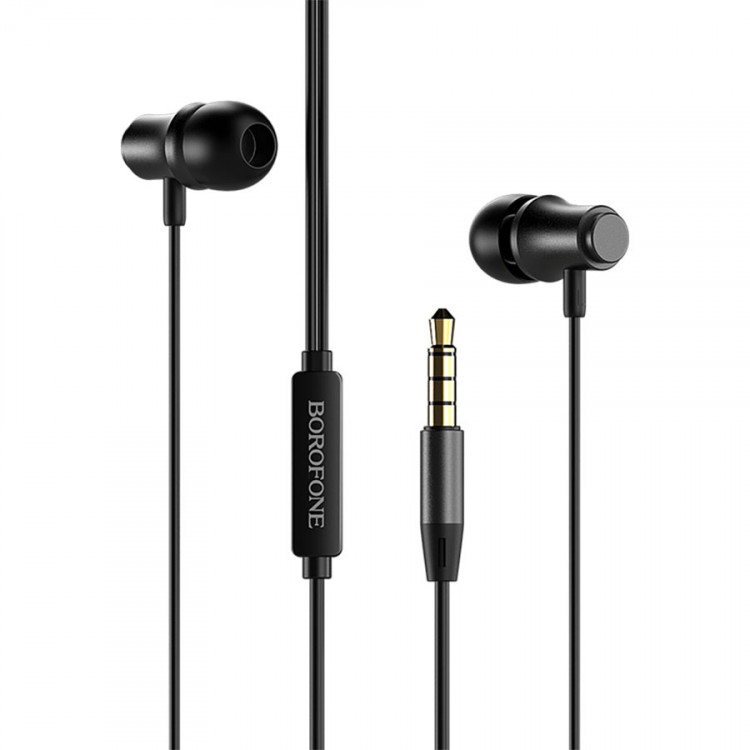 Наушники с микрофоном BOROFONE BM29 Black (шнур 1.2м)