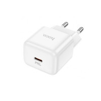 СЗУ QC3.0 (Вх. AC 100-240V, PD 30W, 1xUSB-C) hoco N32 "Glory" White