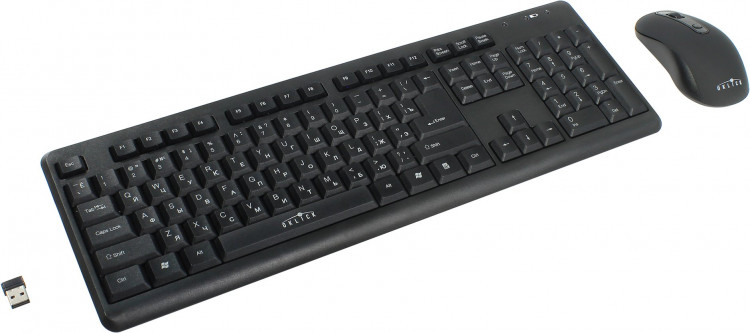 Набор беспроводной OKLICK 270M Black (USB FM, Кл-ра + Мышь 4кн+Roll) [337455]