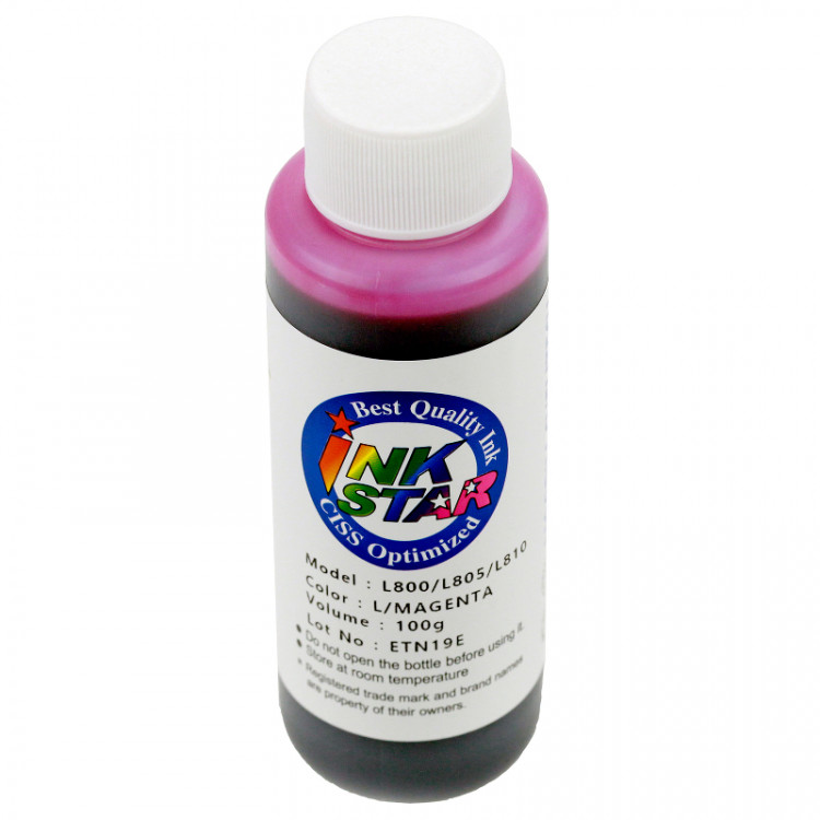Чернила [T6736 Light Magenta] водные для Epson L800, L805, L810, L850, L1800, L1805 (100мл)  Moorim [4306]