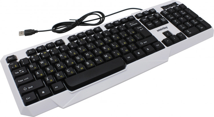 Клавиатура проводная Smartbuy ONE 333 (USB, 104Кл, LED-подсветка) [SBK-333U-WK]