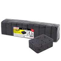 Губки для посуды 95х70х35мм (10шт) поролон + абразив LAIMA "BIG BLACK" [608650]