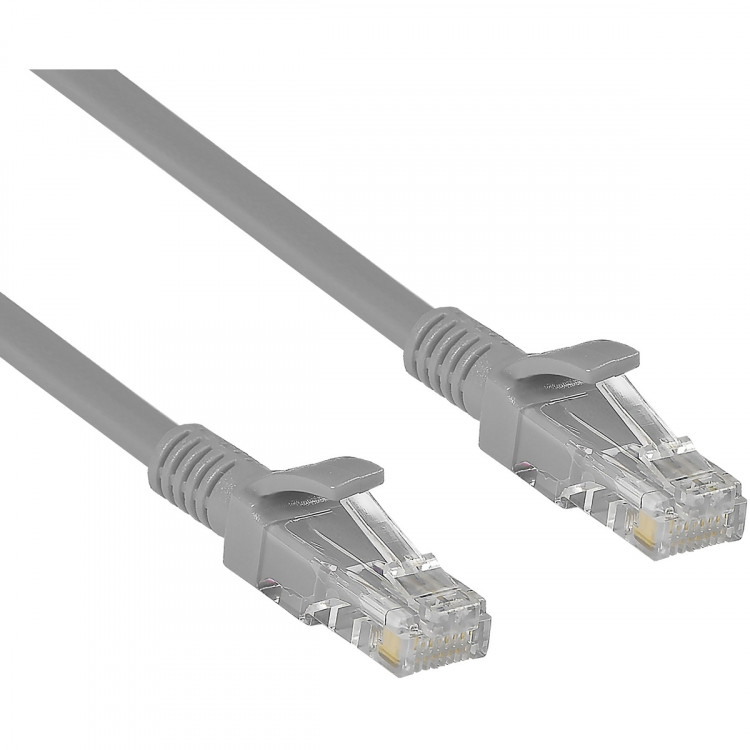 Патчкорд UTP 4P Cat.5e  (3.0м) серый  Exegate UTP-RJ45-RJ45-5e-3M-GY [EX138963RUS]