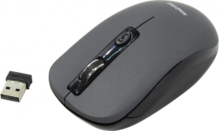 Мышь беспроводная SmartBuy ONE 345AG (USB, 4кн+Roll, оптическая) [SBM-345AG-G]