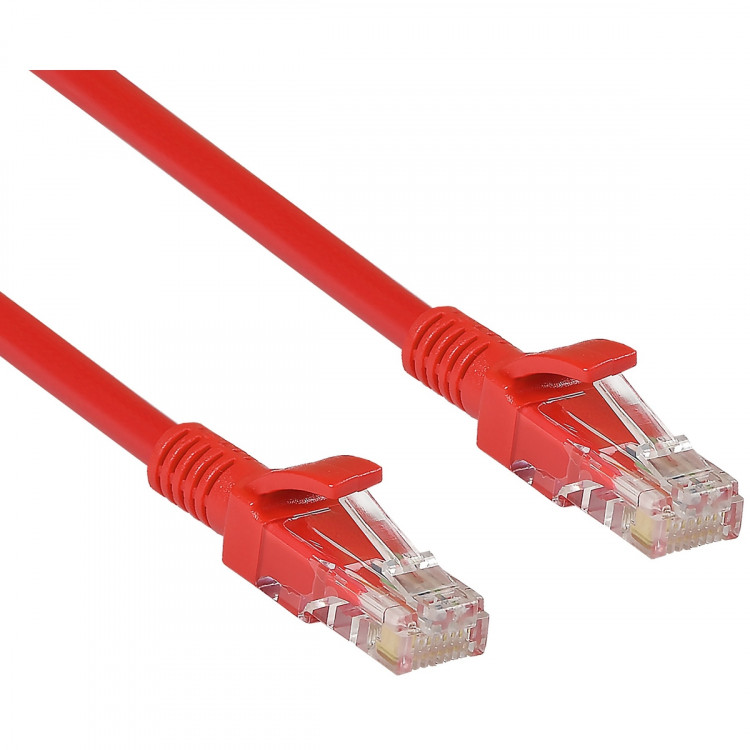 Патчкорд UTP 4P Cat.5e  (3.0м) красный  Telecom [NA102 3.0M RED]