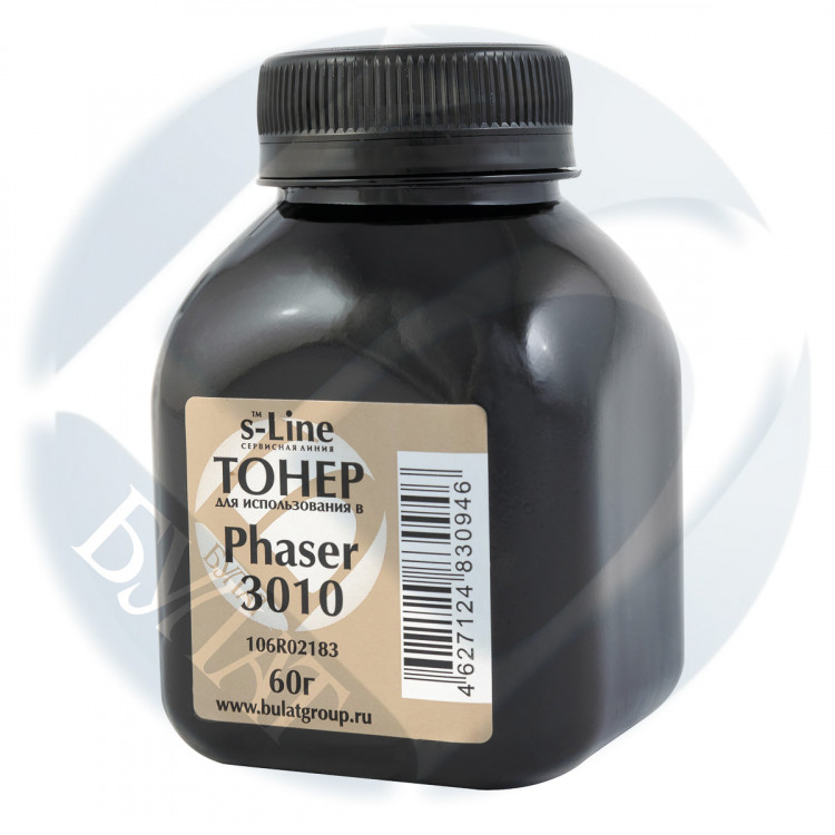 Тонер для заправки к-жей Xerox Phaser 3010, 3040; WC 3045 [106R02183] (60г)  Булат s-Line