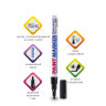 Маркер-краска лаковый  1-2 мм нитро-основа Brauberg Professional алюмин. корпус, черный [151439] 3