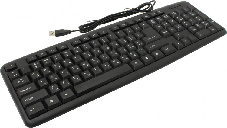 Клавиатура проводная Defender HB-420 Black (USB, 107Кл) [45420]