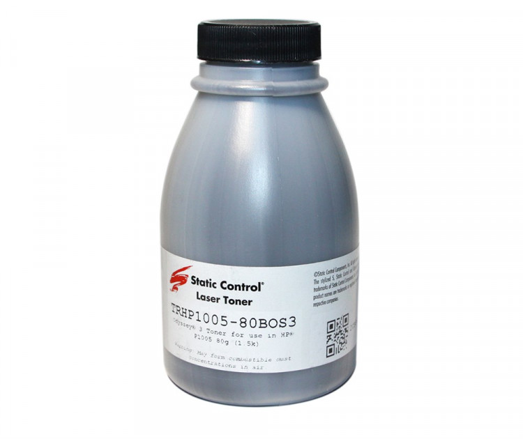 Тонер для заправки к-жей hp LJ P1005,P1505 (80г) Static Control Odyssey ver.3 [TRHP1005-80BOS3]