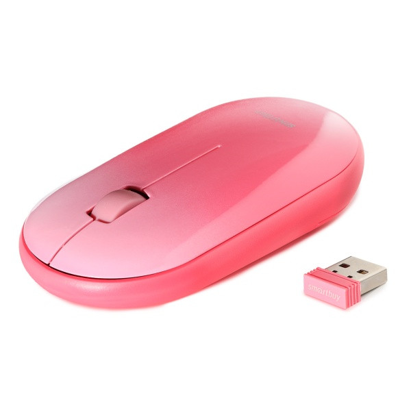 Мышь беспроводная SmartBuy 266AG (USB, 3кн+Roll, оптическая, бесшумная) [SBM-266AG-P]