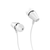 Наушники с микрофоном hoco M34 White (Jack 3.5mm 4pin, шнур 1.2м)