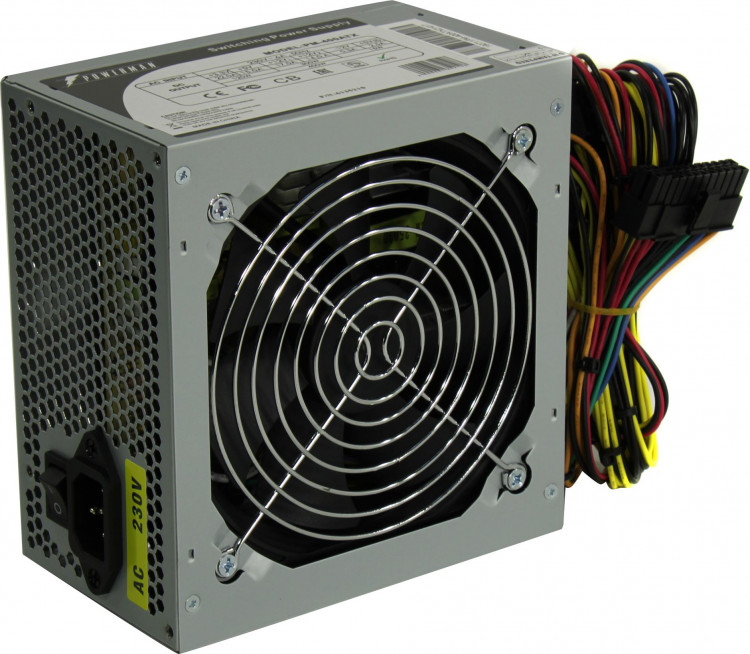 Блок питания ATX 400W PowerMan PM-400ATX [6135210] (24+2x4+6пин)