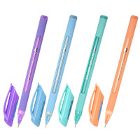 Ручка шариковая на масляной основе, синяя, 0.7мм  Brauberg "Extra Glide Soft Pastel" [144073]