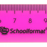 Линейка пластиковая 15см Schoolformat прозрачная, узкая, ассорти [08.11.01] 2