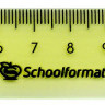 Линейка пластиковая 15см Schoolformat прозрачная, узкая, ассорти [08.11.01] 6