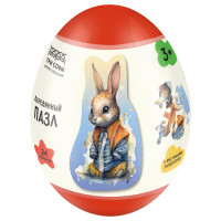 Пазл деревянный в яйце 24эл. ТРИ СОВЫ "Заяц" [ДП_55042/ПЗ00120]