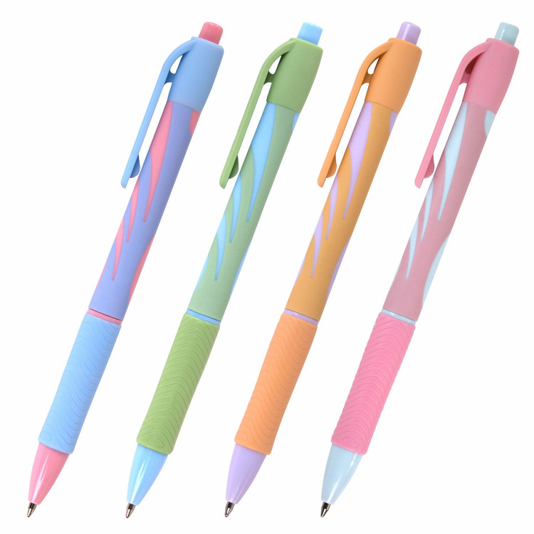 Ручка шариковая автоматическая, синяя, 0.7мм  Brauberg "ULTRA-RT PASTEL" [143933]