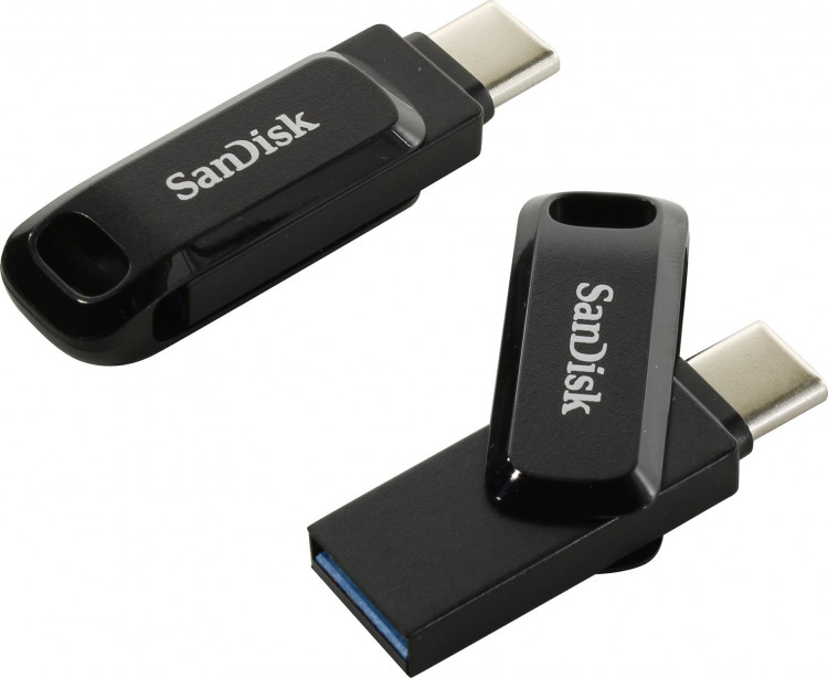 Накопитель Flash Drive USB 3.1 128Gb Sandisk Ultra Dual Drive Go [SDDDC3-128G-G46] USB-A + USB-C OTG