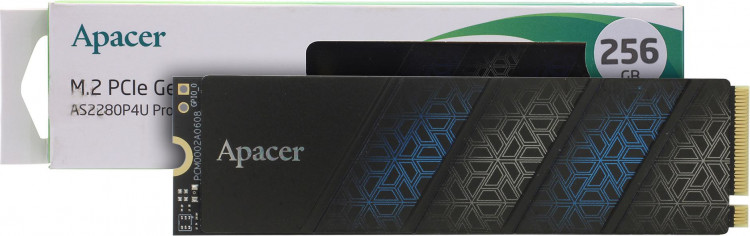 Накопитель SSD (M.2 2280 PCI-E Gen3 x4) 256Gb Apacer AS2280P4U Pro (3D TLC, TBW 170Tb)