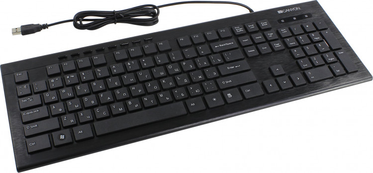 Клавиатура CANYON HKB2 (USB, 104+8Кл, LED-подсветка) [CNS-HKB2-RU]