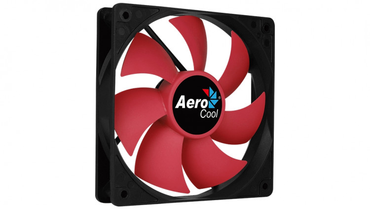 Вентилятор 120x120x25мм AeroCool Force 12 Red (3пин + Molex, 1000rpm, 23.7dBa, Sleeve Bearing)
