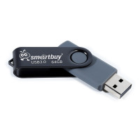 Накопитель Flash Drive USB 3.1  64Gb SmartBuy Twist Black [SB064GB3TWK]