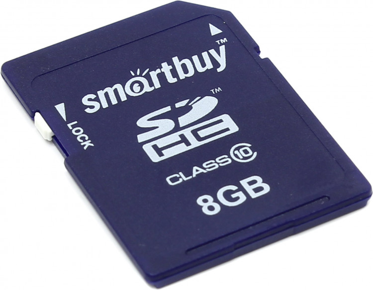 Карта памяти microSD  8Gb Сlass 10 10Mb/s  SmartBuy [SB8GBSDHCCL10]