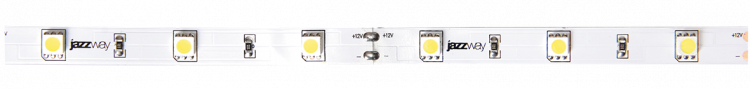 Лента LED 12V, 14.4Вт/м, 3500K, 720-900Лм, IP20 (5м)  JazzWay PLS 5050/60 Warmwhite [1000989]