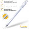 Ручка гелевая 0.8мм Crown Hi-Jell Pastel белая [HJR-500P] 4