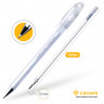 Ручка гелевая 0.8мм Crown Hi-Jell Pastel белая [HJR-500P] 3