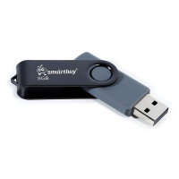 Накопитель Flash Drive USB 2.0  8Gb SmartBuy Twist Black [SB008GB2TWK]