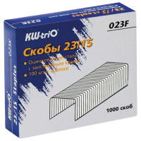 Скобы для степлера №23/15 (1000шт.) KW-trio от 40 до 120л [023F]