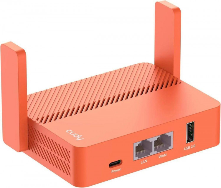 Роутер WiFi Cudy [TR1200]  (1xLAN 100Mbps,1xWAN 100Mbps, 802.11a/b/g/n/ac, 867Mbps, 1xUSB, 2x4dBi)