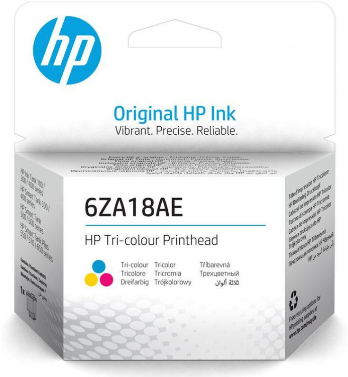 Печатающая головка hp [6ZA18AE Color] для hp Ink Tank 100, 300, 400 series, HP Smart Tank 200, 500, 610, 650, 5100 series