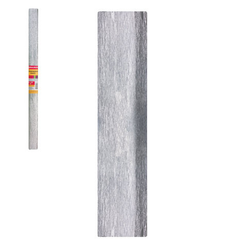 Бумага крепированная  50x200см, 22г/м2 Brauberg серебряная [127936]