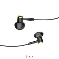 Наушники с микрофоном hoco M47 Black (шнур 1.2м)