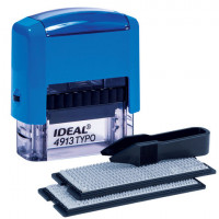 Штамп самонаборный 5стр., 58х22мм, без рамки 2 кассы  Ideal [4913/DB IDEAL]