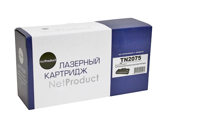 Тонер-картридж [TN-2075] NetProduct для Brother HL-2030, DCP-7010, MFC-7420 (2.5K)