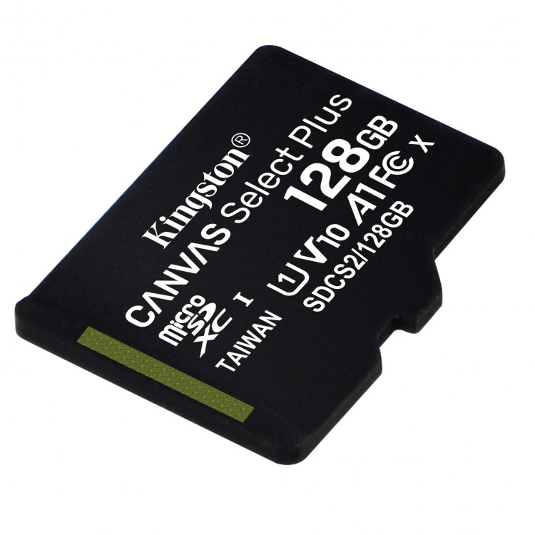 Карта памяти microSD 128Gb UHS-I U1 A1 до 100Mb/s  Kingston Canvas Select Plus [SDCS2/128GBSP]