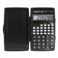 Калькулятор инженерный STAFF 10 разрядов, 1-е питание, 120х70мм, 128 функций, черный [STF-245]