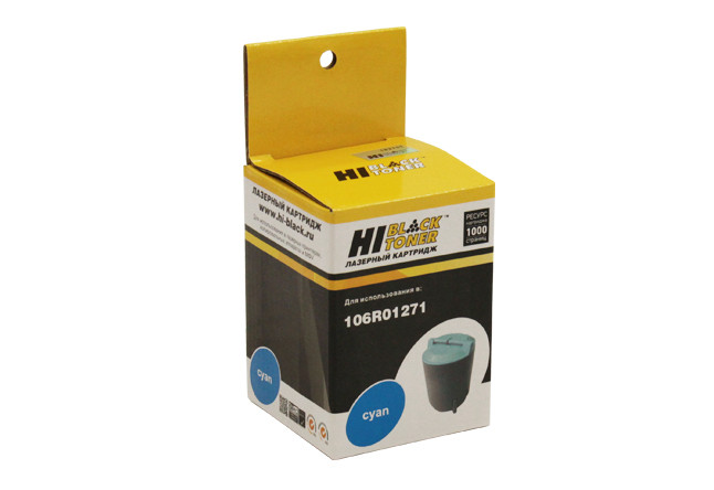 Тонер-картридж [106R01271 / 106R01206 Cyan] Hi-Black для Xerox Phaser 6110, 6110MFP (1K)