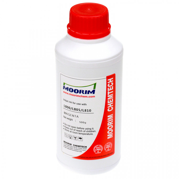 Чернила [T6733 Magenta] водные для Epson L800, L805, L810, L850, L1800, L1805 (500мл)  Moorim [4310]