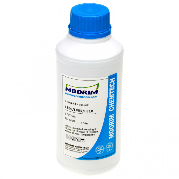 Чернила [T6735 Light Сyan] водные для Epson L800, L805, L810, L850, L1800, L1805 (500мл)  Moorim [4312]