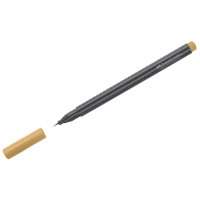 Ручка капиллярная 0.4мм трехгранная Faber-Castell "Grip Finepen" светло-коричневая [151682]