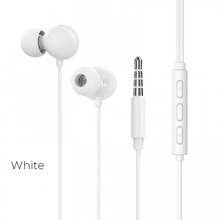 Наушники с микрофоном BOROFONE BM45 White (шнур 1.2м)