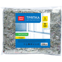 Тряпка для мытья пола, полотно ХПП 100x 80см 180г/м2 OfficeClean "Эконом" [246347]